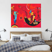 Kandinsky - Met en Tegen Canvas Afdruk (Insitu (Slaapkamer))