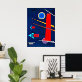 Kandinsky - Mighty Red Poster (Thuiskantoor)