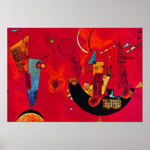 Kandinsky Mit und Gegen Abstract Poster voor schil