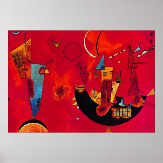 Kandinsky Mit und Gegen Abstract Poster voor schil (Voorkant)