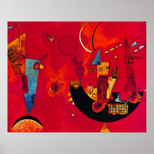 Kandinsky Mit und Gegen Abstract Poster voor schil