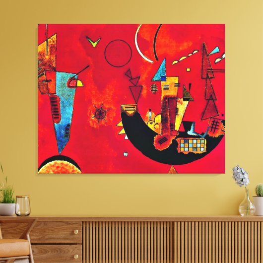 Kandinsky - Mit und Gegen Canvas Afdruk (Insitu (Woonkamer))