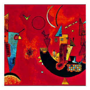 Kandinsky - Mit und Gegen (Met en Tegen) Perfect Poster