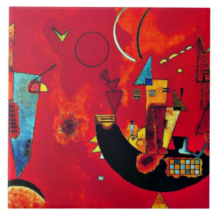 Kandinsky - Mit und Gegen (met en tegen) Tegeltje