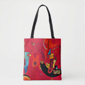 Kandinsky - Mit und Gegen (met en tegen) Tote Bag (Voorkant)
