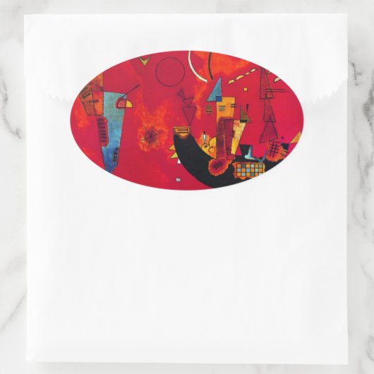 Kandinsky Mit und Gegen Ovale Sticker (Tas)
