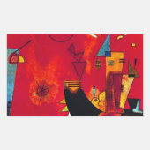 Kandinsky Mit und Gegen Rechthoekige Sticker (Voorkant)