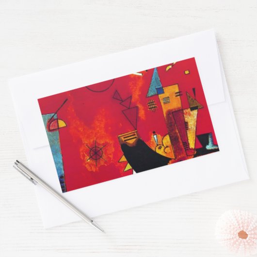 Kandinsky Mit und Gegen Rechthoekige Sticker (Envelop)