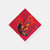 Kandinsky Mit und Gegen Red Abstract Servet (Hoek)