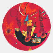 Kandinsky - Mit und Gegen Ronde Sticker (Voorkant)