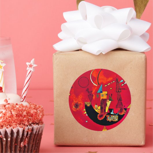 Kandinsky - Mit und Gegen Ronde Sticker (Feest)