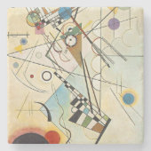 Kandinsky Modern Absract Expressionist Artwork Stenen Onderzetter (Voorkant)