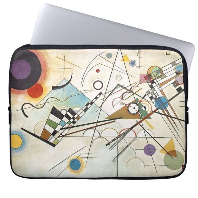 Kandinsky Modern Absract Expressionistische Kunst Laptop Sleeve (Voorkant)