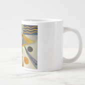 Kandinsky Modern Abstract kleurrijk kunstwerk Grote Koffiekop (Rechts)