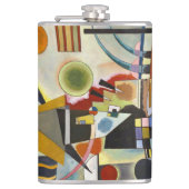 Kandinsky Modern Abstract kleurrijk kunstwerk Heupfles (Voorkant)