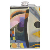 Kandinsky Modern Abstract kleurrijk kunstwerk Heupfles (Achterkant)