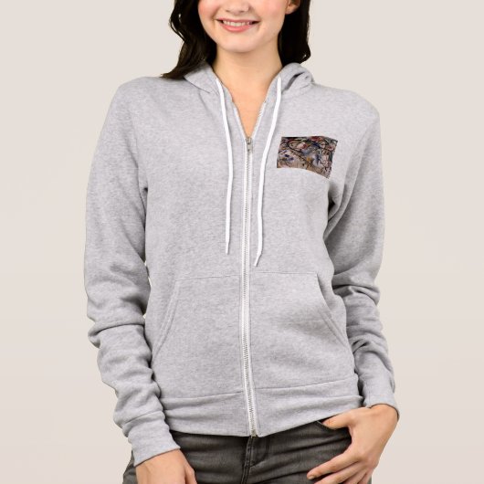 Kandinsky Modern Abstract kleurrijk kunstwerk Hoodie (Voorkant)
