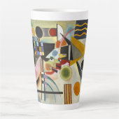 Kandinsky Modern Abstract kleurrijk kunstwerk Latte Mok (Voorkant)
