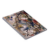Kandinsky Modern Abstract kleurrijk kunstwerk Notitieboek (Rechterzijde)