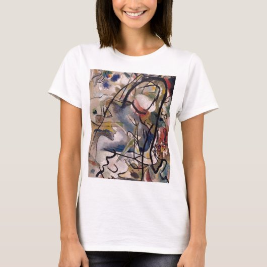 Kandinsky Modern Abstract kleurrijk kunstwerk T-shirt (Voorkant)