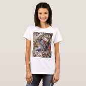 Kandinsky Modern Abstract kleurrijk kunstwerk T-shirt (Voorkant volledig)