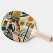 Kandinsky Modern Abstract kleurrijk kunstwerk Tafeltennisbatje (Zijkant)