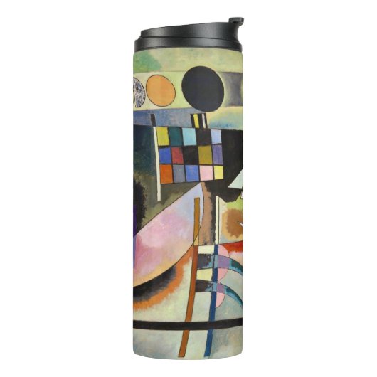 Kandinsky Modern Abstract kleurrijk kunstwerk Thermosbeker (Gedraaid links)