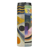 Kandinsky Modern Abstract kleurrijk kunstwerk Thermosbeker (Achterkant)