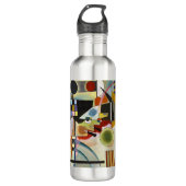 Kandinsky Modern Abstract kleurrijk kunstwerk Waterfles (Voorkant)