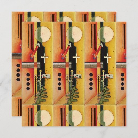 Kandinsky Modern Abstract schilderwerk (Voorkant / Achterkant)