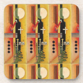 Kandinsky Modern Abstract schilderwerk Bier Onderzetter (Voorkant)