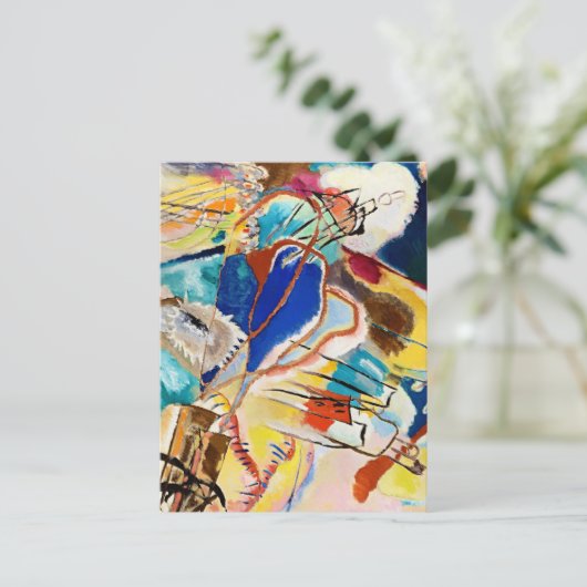 Kandinsky Modern Abstract schilderwerk Briefkaart (Staand voorkant)