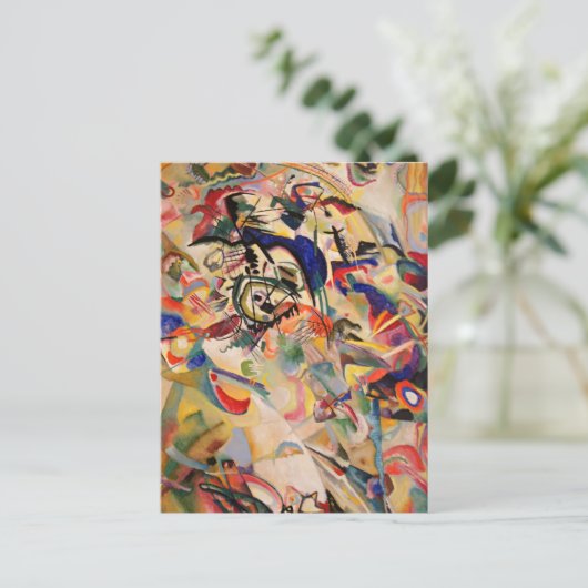 Kandinsky Modern Abstract schilderwerk Briefkaart (Staand voorkant)
