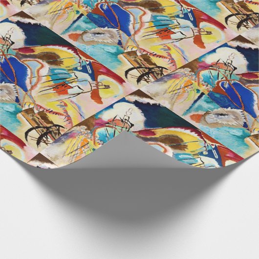Kandinsky Modern Abstract schilderwerk Cadeaupapier (Hoek)