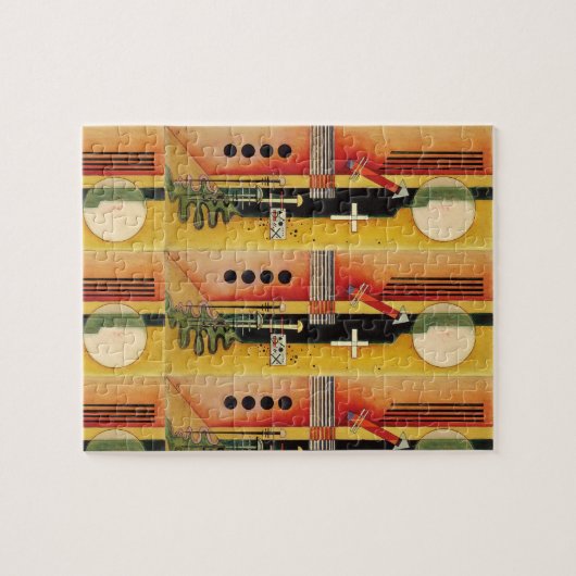 Kandinsky Modern Abstract schilderwerk Legpuzzel (Horizontaal)