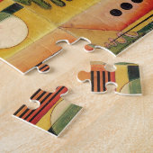 Kandinsky Modern Abstract schilderwerk Legpuzzel (Zijkant)