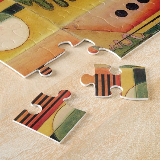 Kandinsky Modern Abstract schilderwerk Legpuzzel (Zijkant)