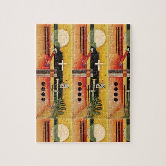 Kandinsky Modern Abstract schilderwerk Legpuzzel (Verticaal)