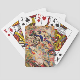 Kandinsky Modern Abstract schilderwerk Pokerkaarten