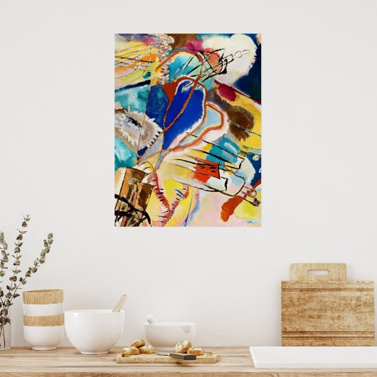 Kandinsky Modern Abstract schilderwerk Poster (Keuken)