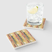 Kandinsky Modern Abstract schilderwerk Stenen Onderzetter (Zijkant)