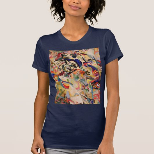 Kandinsky Modern Abstract schilderwerk T-shirt (Voorkant)
