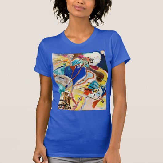Kandinsky Modern Abstract schilderwerk T-shirt (Voorkant)