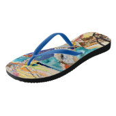 Kandinsky Modern Abstract schilderwerk Teenslippers (Schuin)