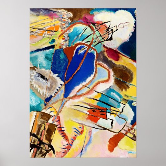 Kandinsky moderne abstracte schilderkunst poster (Voorkant)