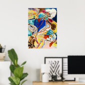 Kandinsky moderne abstracte schilderkunst poster (Thuiskantoor)