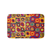 Kandinsky Moderne Vierkantjes Cirkels Kleurrijk Badmat (Voorkant)