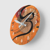 Kandinsky - Mood Line, kleurrijke abstracte kunst Ronde Klok (Hoek)