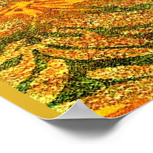 Kandinsky - Moonlit Night, beroemde kunstwerken Poster (Hoek)