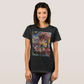 Kandinsky Moskou I Cityscape Abstract Black T-shirt (Voorkant volledig)